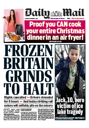 Daily Mail December 13 2022