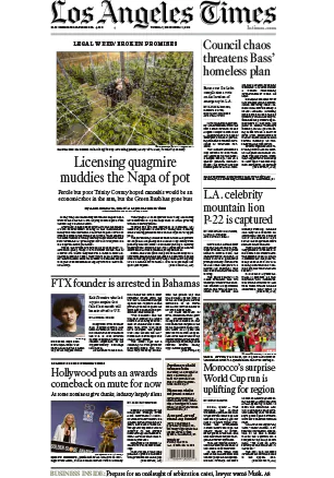 Los Angeles Times 13 December 2022