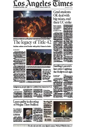 Los Angeles Times 24 December 2022