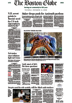 The Boston Globe 15 December 2022