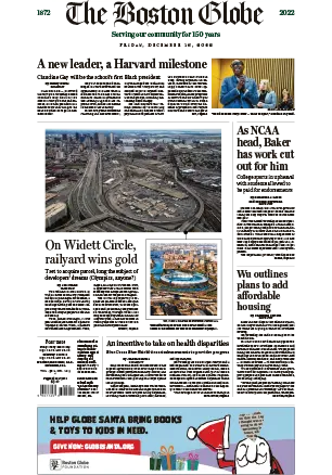 The Boston Globe 16 December 2022