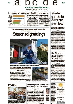 The Boston Globe 19 December 2022