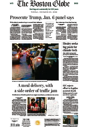 The Boston Globe 20 December 2022