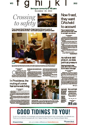 The Boston Sunday Globe 25 December 2022