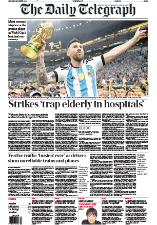 The Daily Telegraph 19 December 2022
