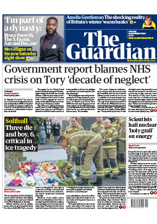 The Guardian Newspaper UK Tuesday December 13 2022