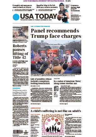 USA Today December 20 2022