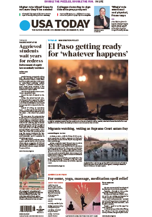 USA Today December 21 2022